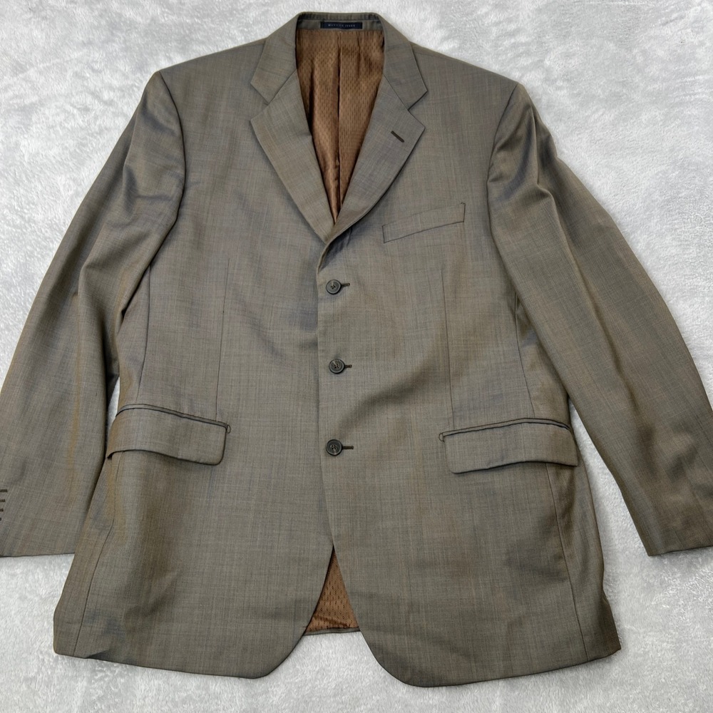 Lubiam Studio Super 110s Wool Blazer 44R Brown Men Italian Luxury Sport Coat